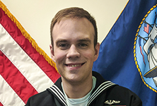 Navy esports player Joshua Jones poses for an official Goats and Glory headshot