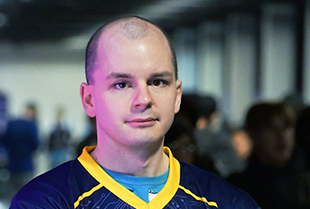 Navy Esports player NCC Brian Smith poses for a portrait.