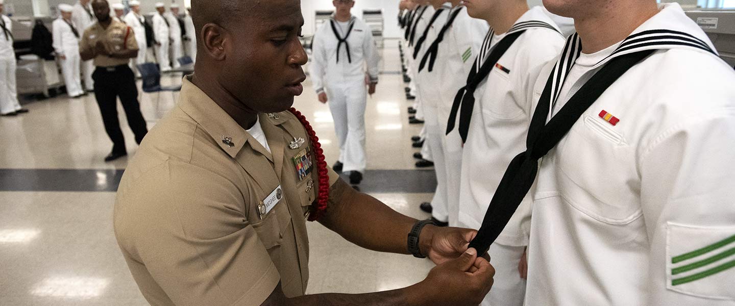 enlisted sailors uniform inspection