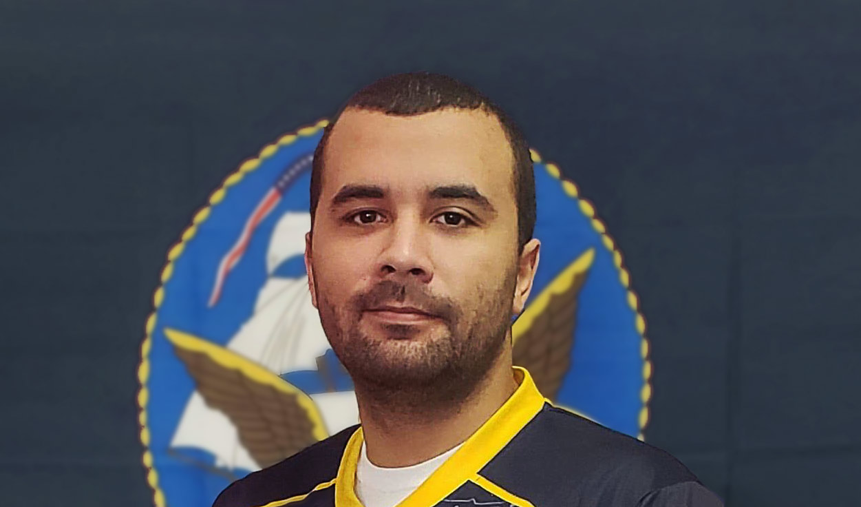 Navy esports player Thessa L. Reed poses for an official Goats and Glory headshot