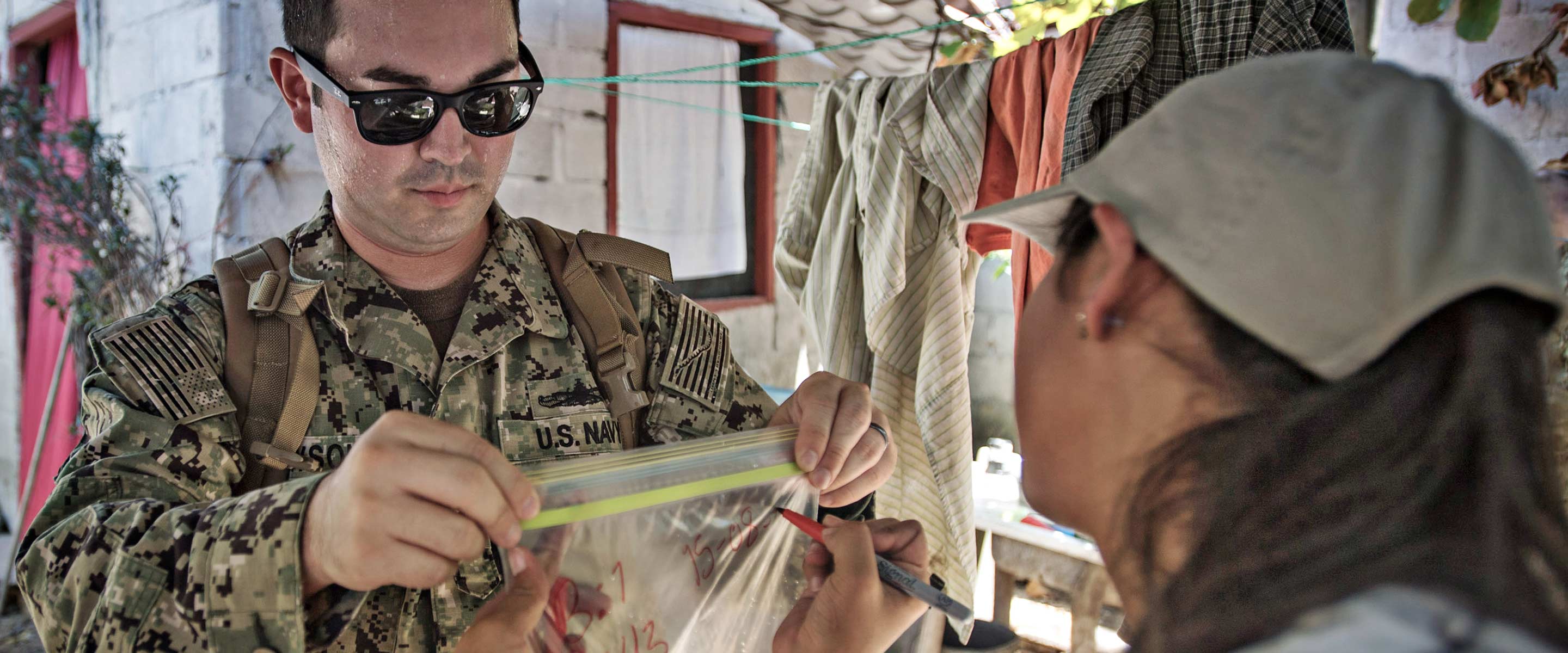 Navy Entomologists conducting research in the field