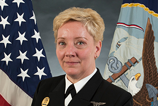Official United States Navy headshot of JoAnn Ortloff, Retired Fleet Master and Air Traffic Controller