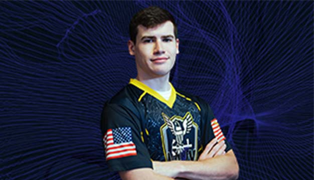 Jarrett Allen of the U.S. Navy Esports Team Goats & Glory