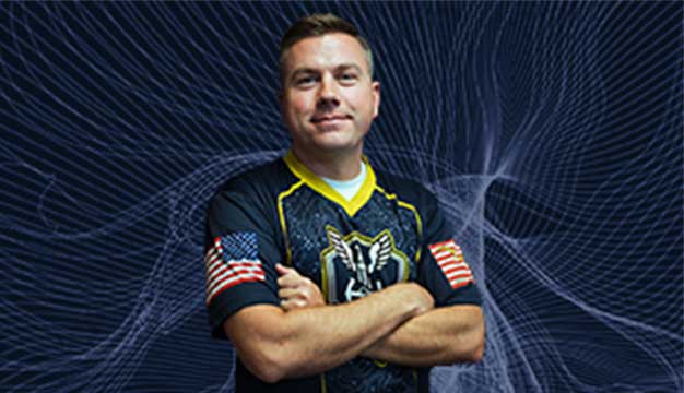 Jonathan Figliola of the U.S. Navy Esports Team Goats & Glory