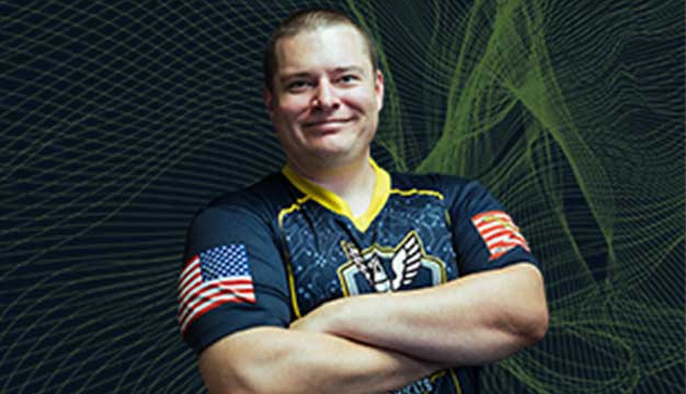 Michael Cox of the U.S. Navy Esports Team Goats & Glory