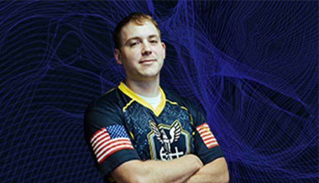 Michael Rogers of the U.S. Navy Esports Team Goats & Glory