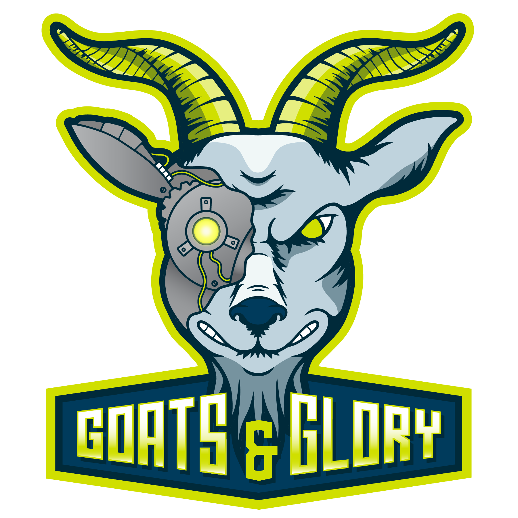 The official logo of Goats & Glory, the Navy Esports team