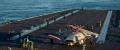 An MQ-25 Stingray unmanned aerial refueling drone taxis on the deck of the USS George H.W. Bush (CVN 77) in the Atlantic Ocean.